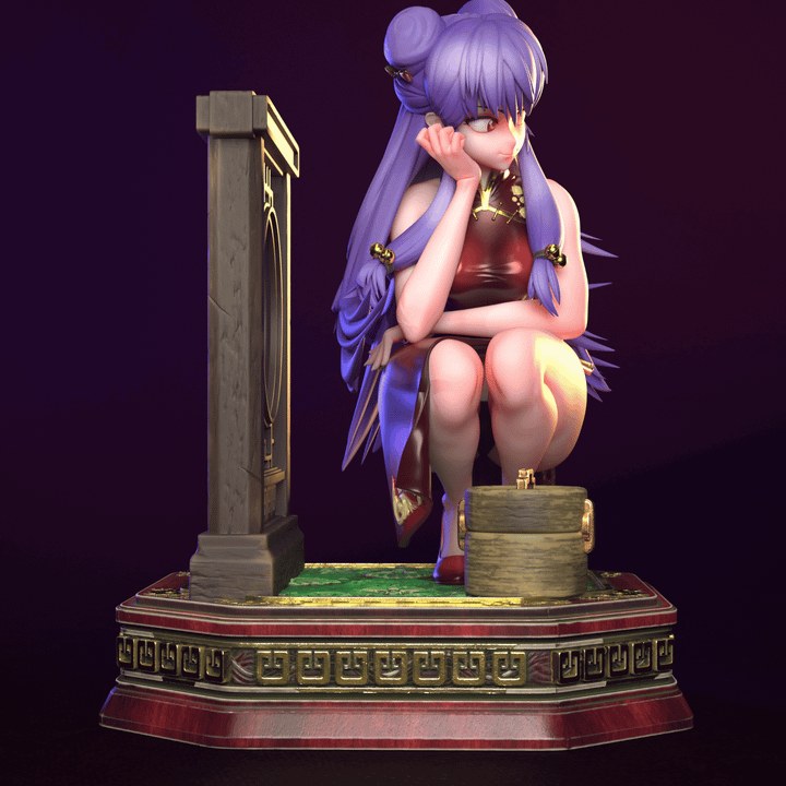 Shampoo resin figure