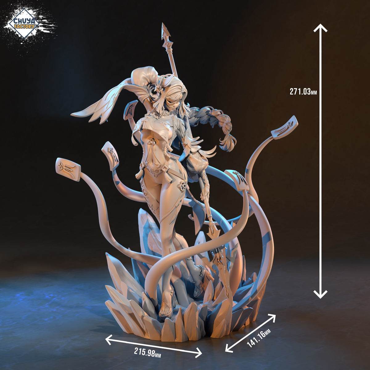Shenhe resin figure