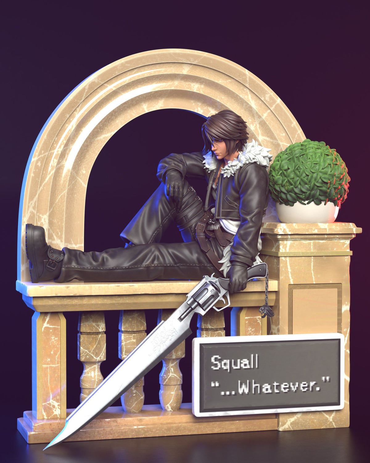 Squall resin figure