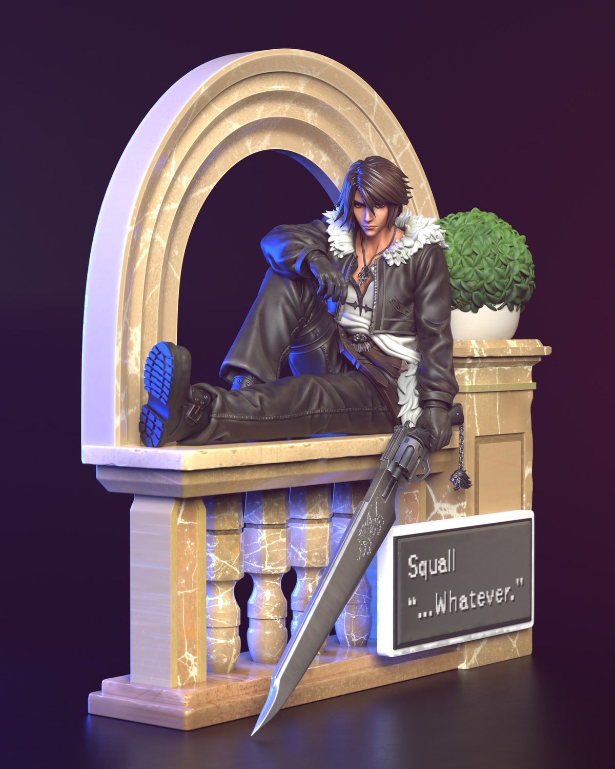 Squall resin figure