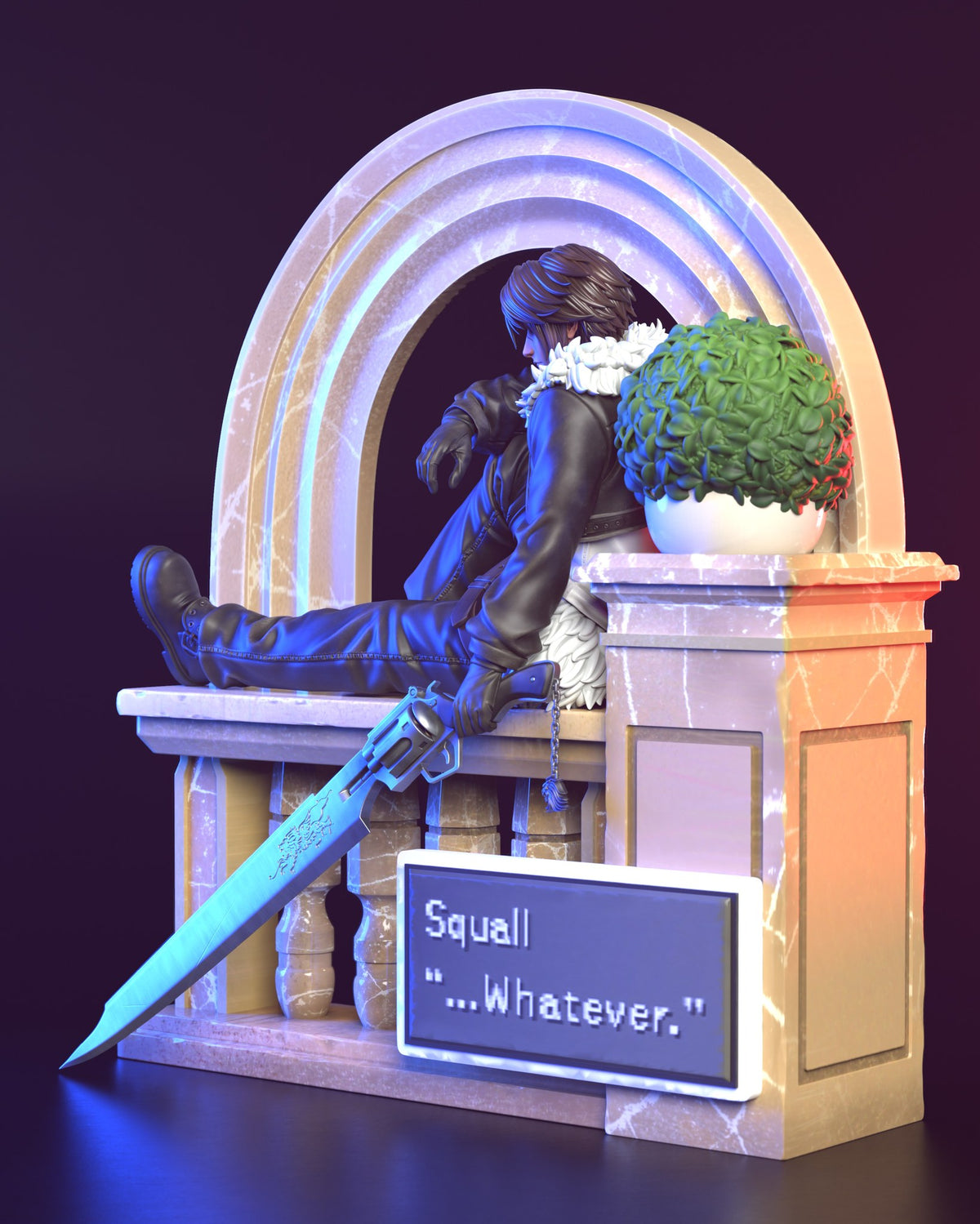 Squall resin figure