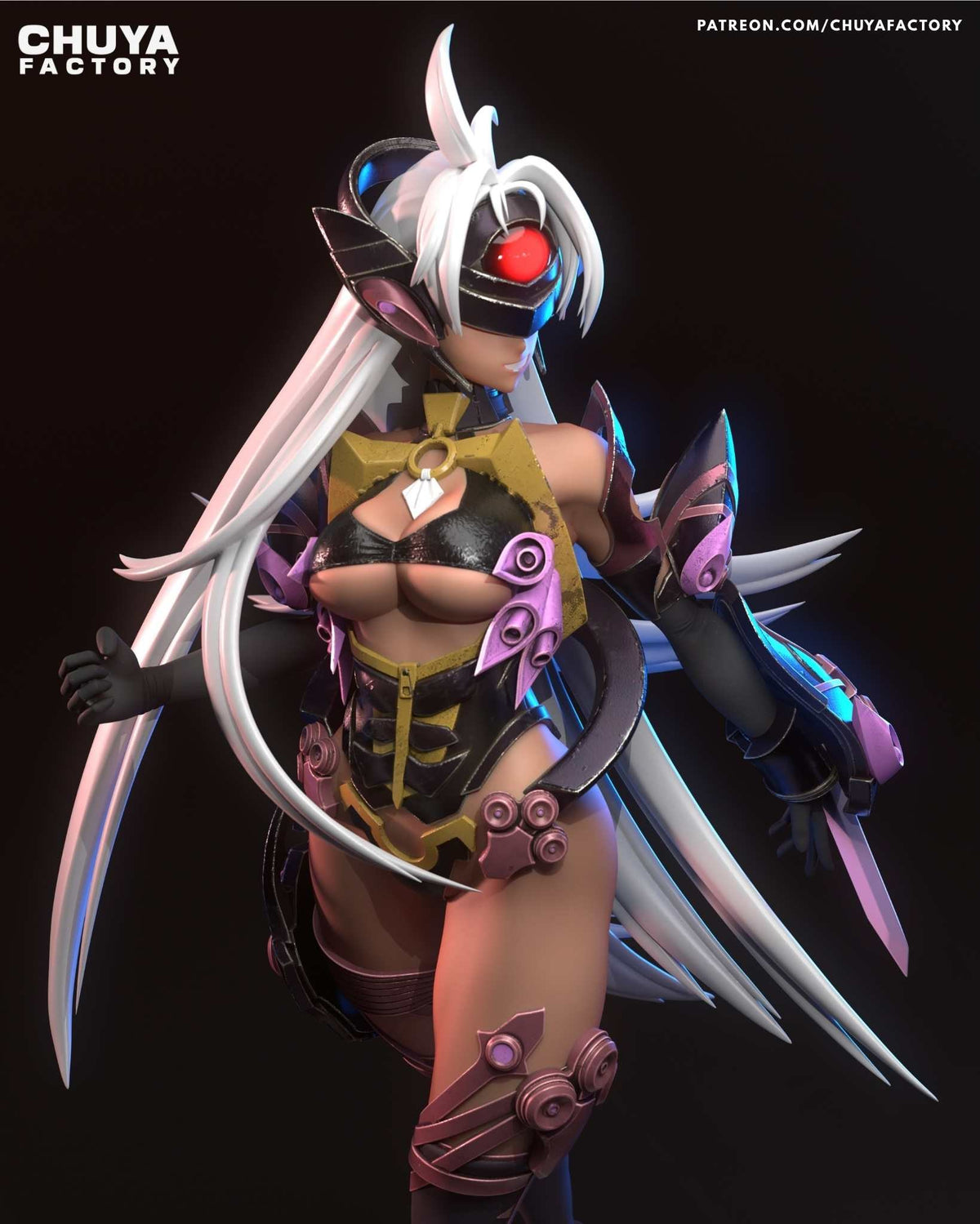 T-Elos the Crimson Antithesis resin figure