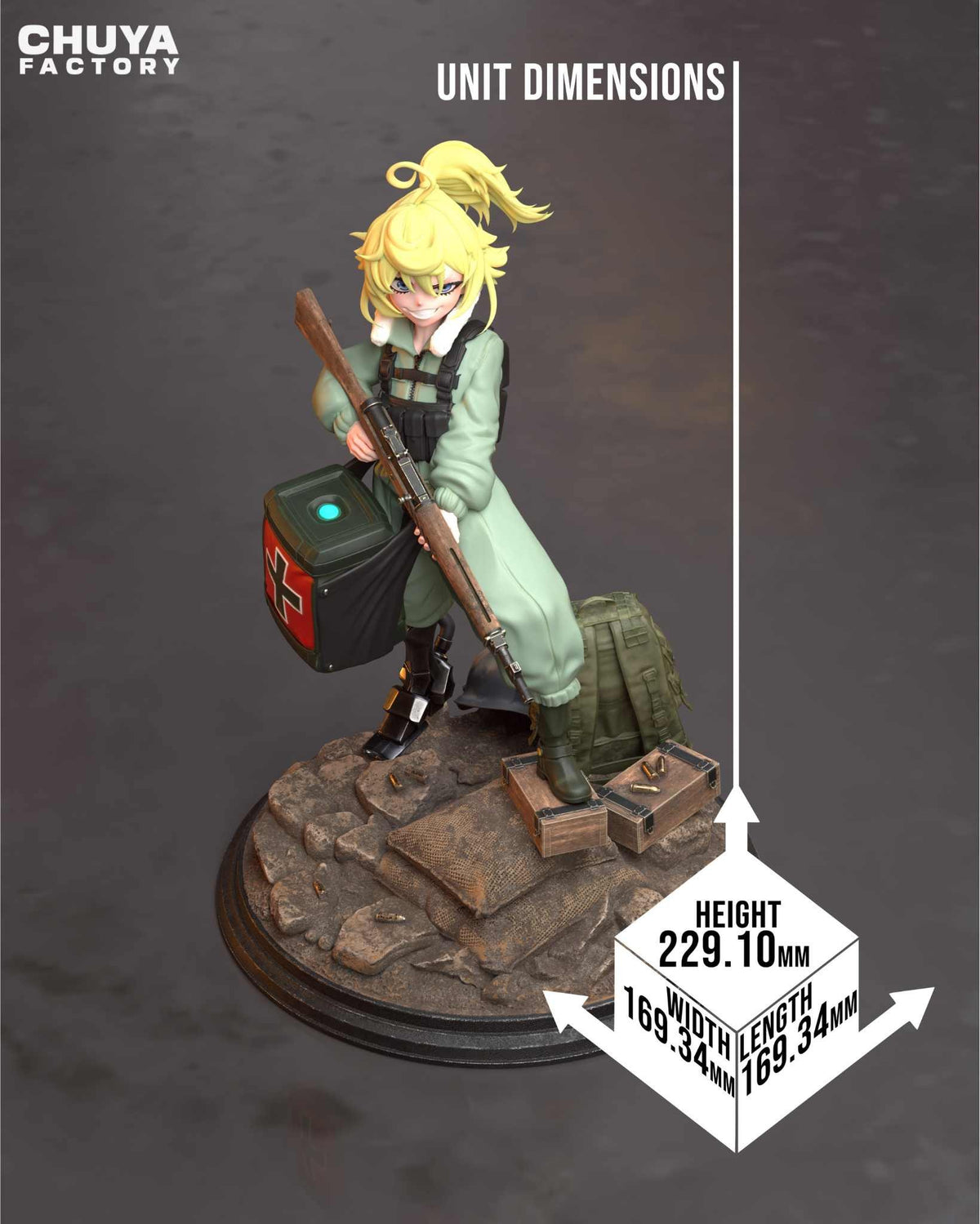 Tanya Degurechaff resin figure
