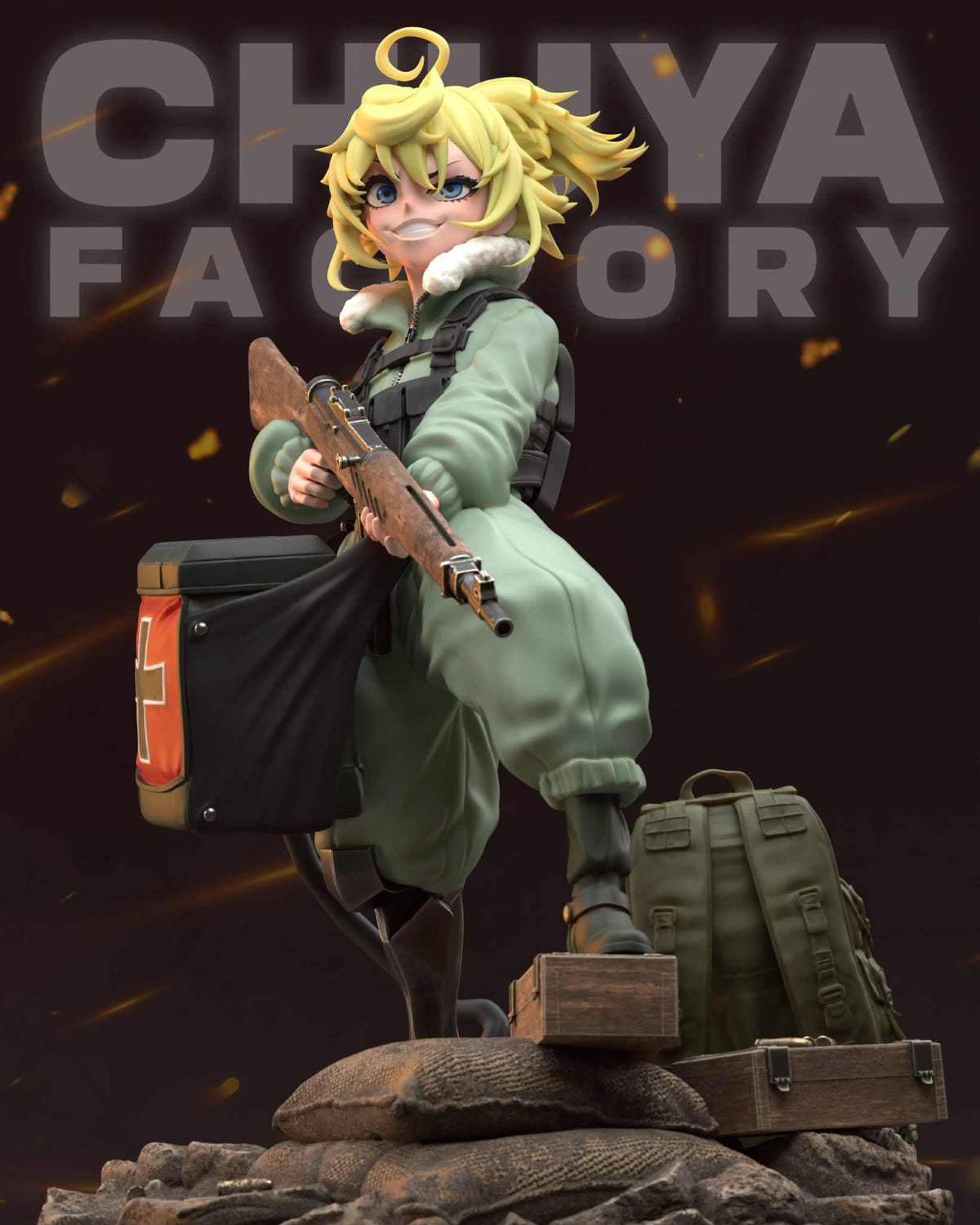Tanya Degurechaff resin figure