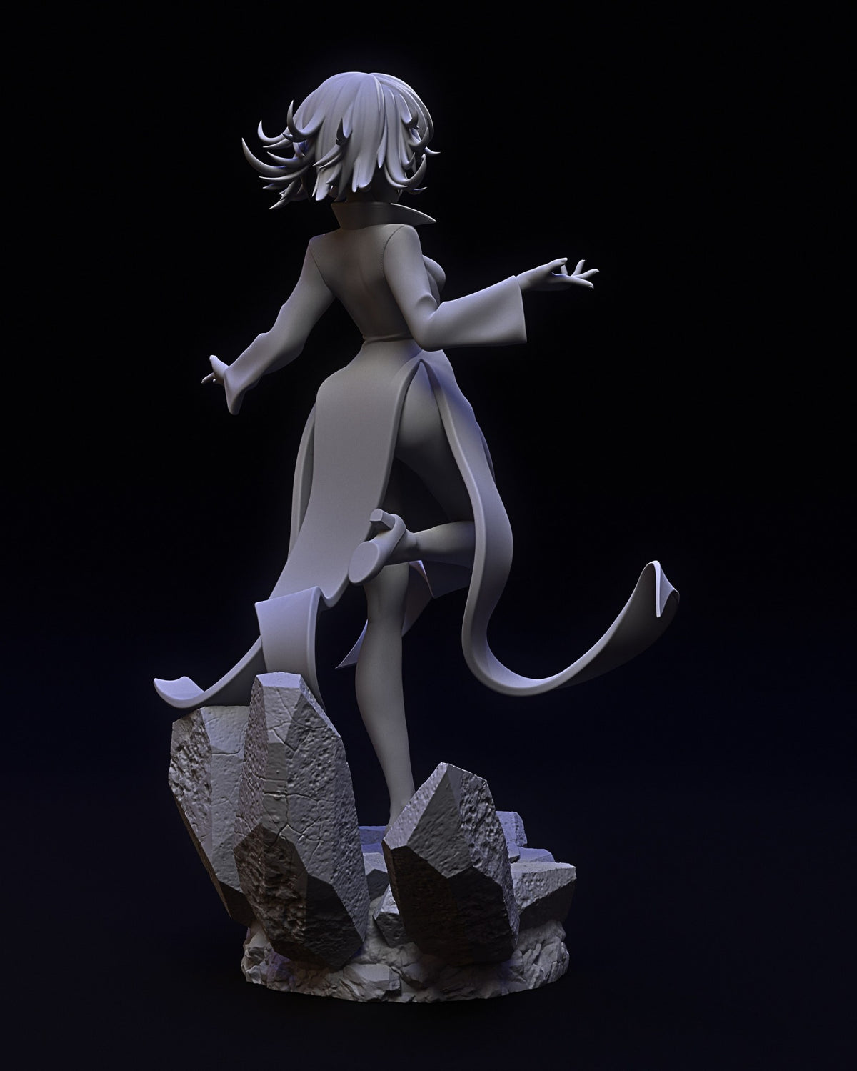 Tatsumaki resin figure