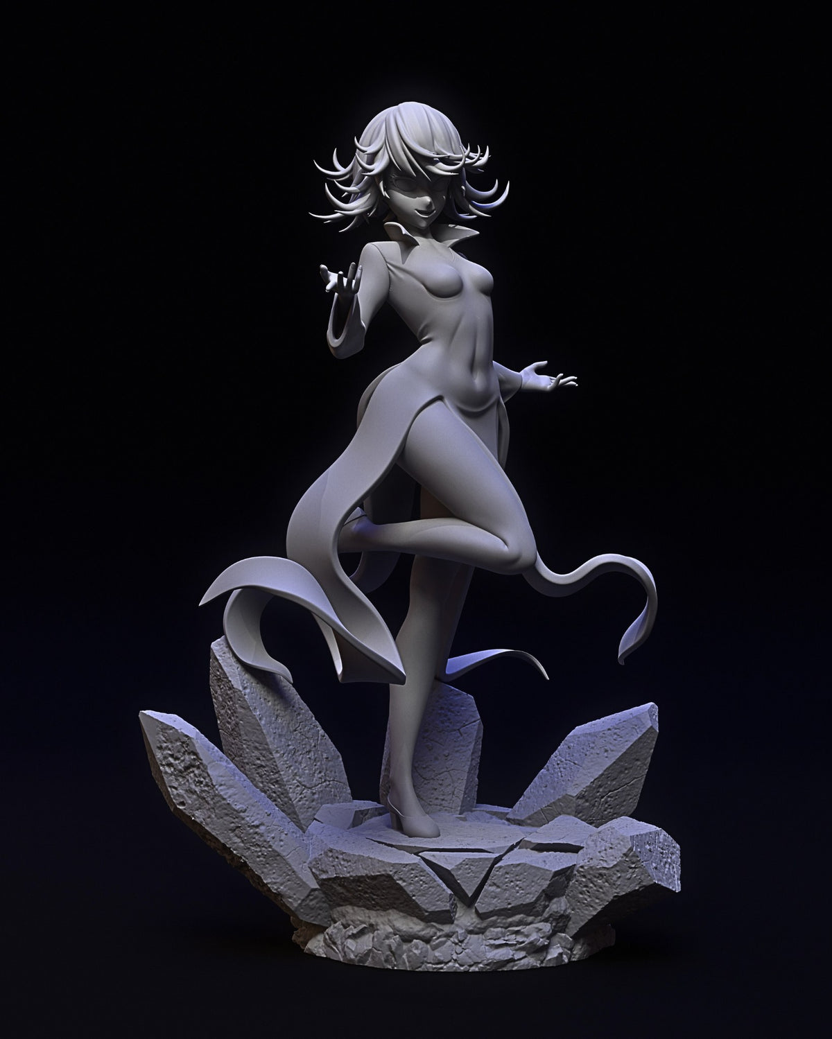 Tatsumaki resin figure