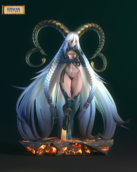 Tiamat resin figure