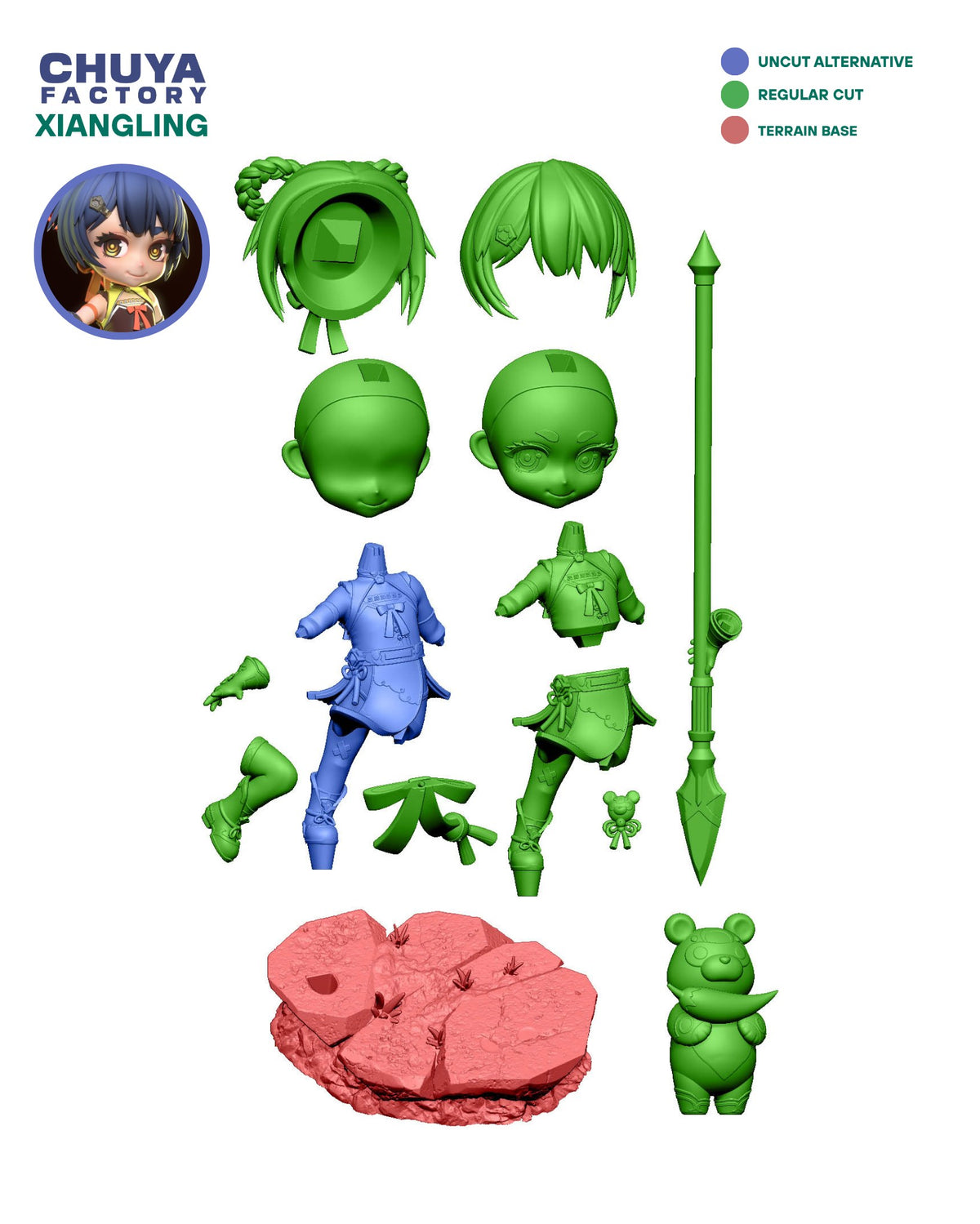 Xiangling resin figure
