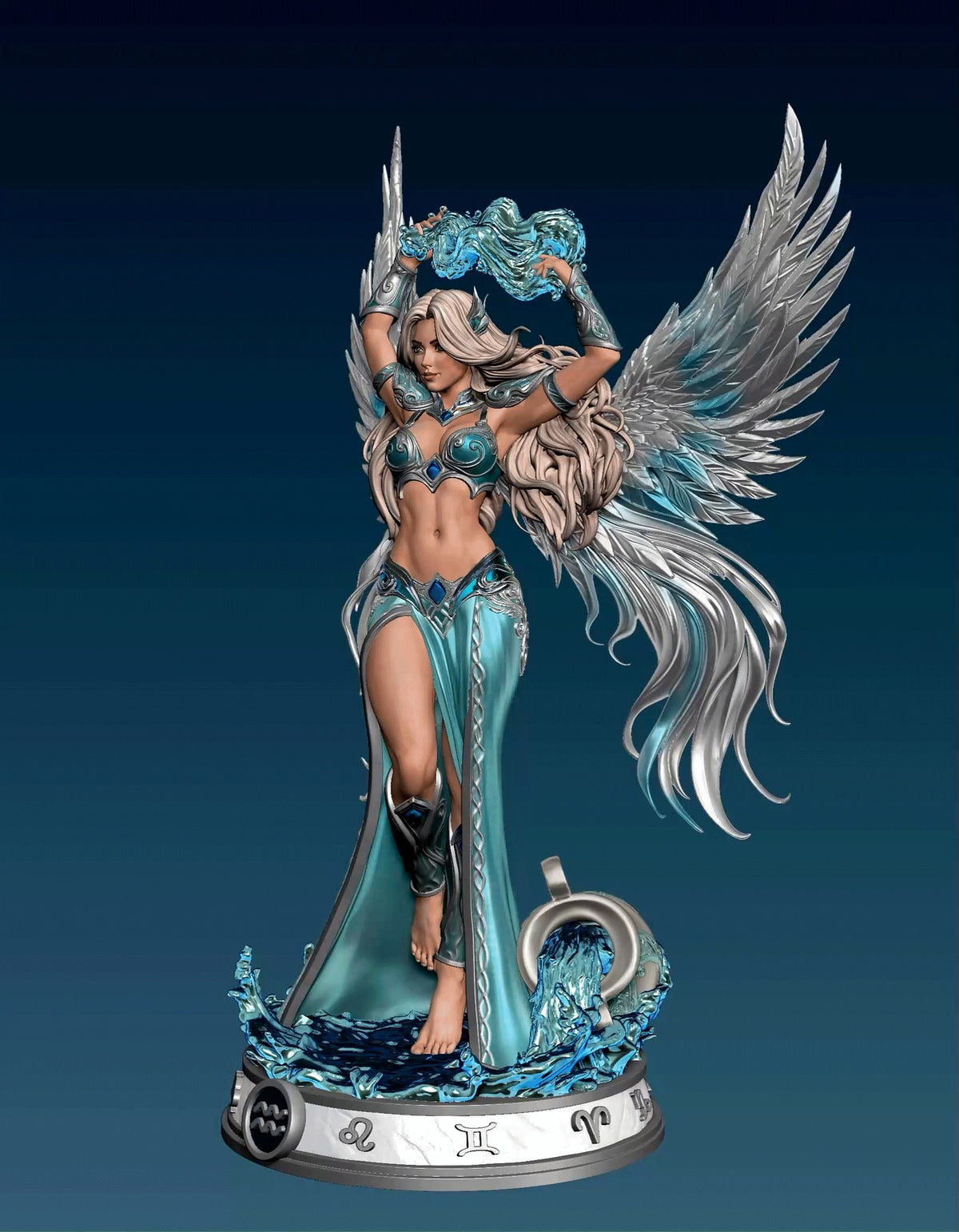 Aquarius resin figure