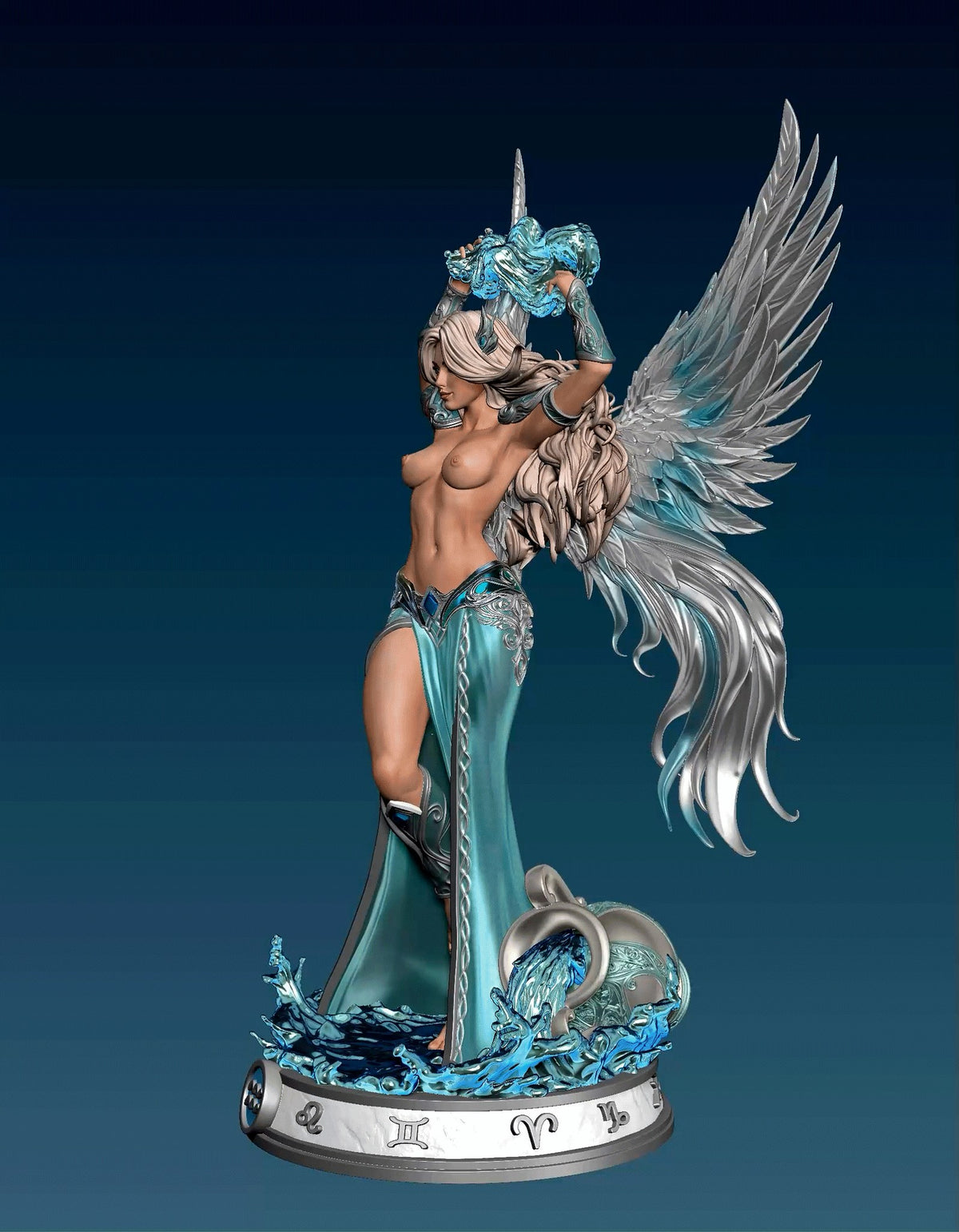 Aquarius resin figure