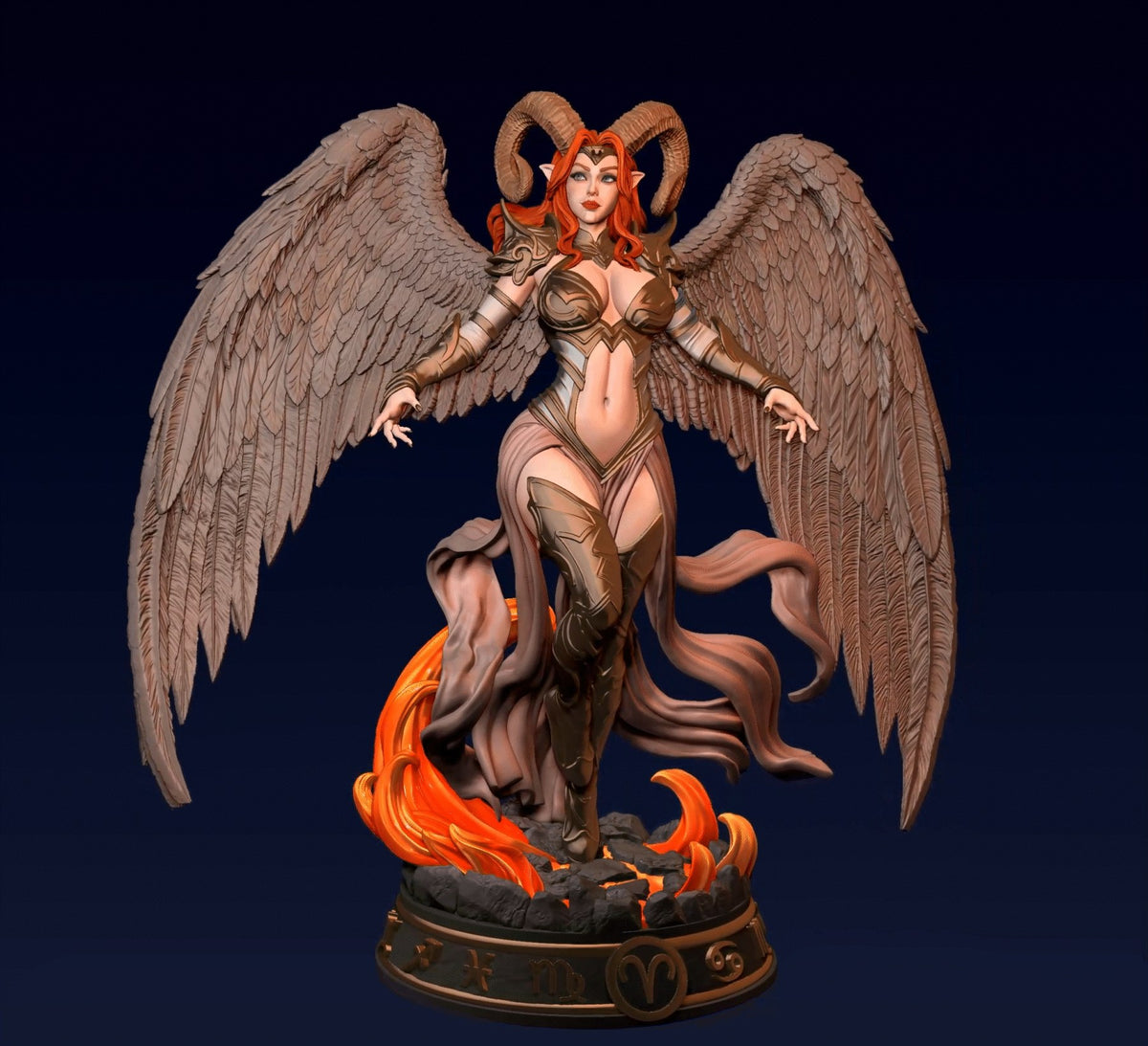 Aries resin figure