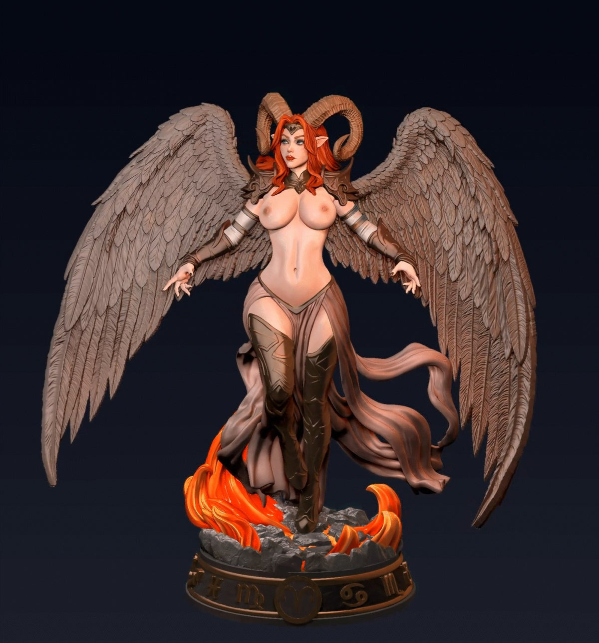 Aries resin figure
