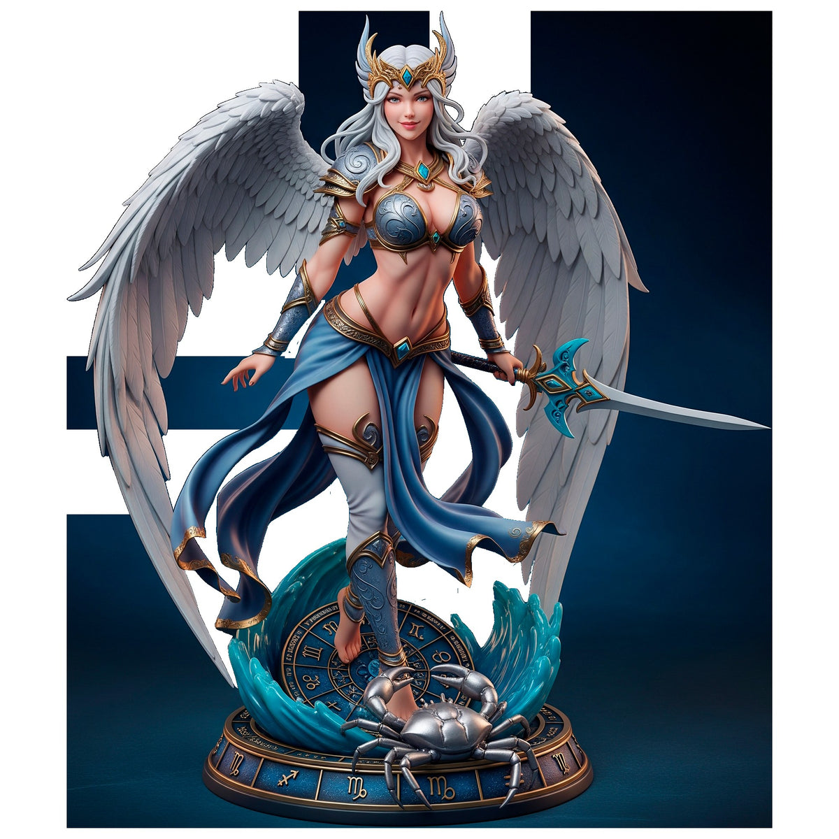 Cancer resin figure
