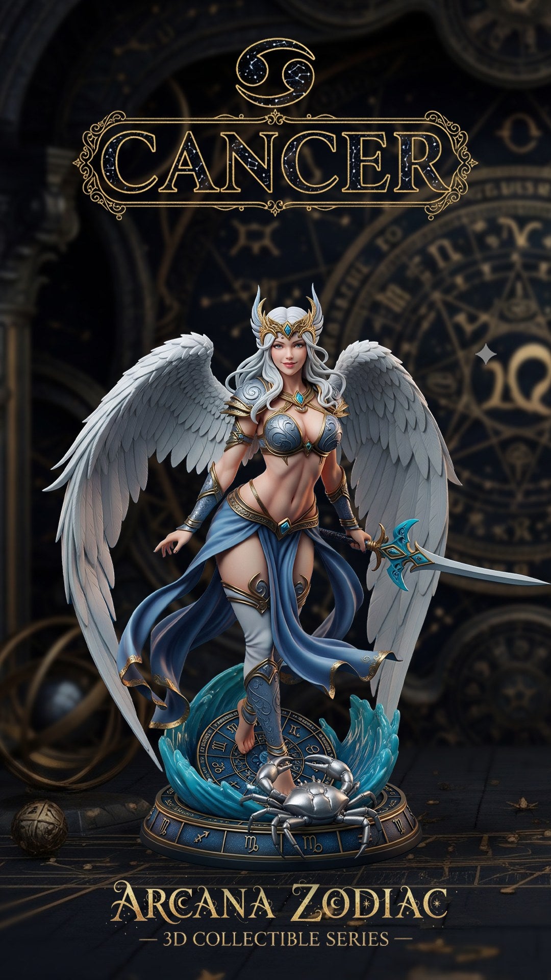 Cancer resin figure