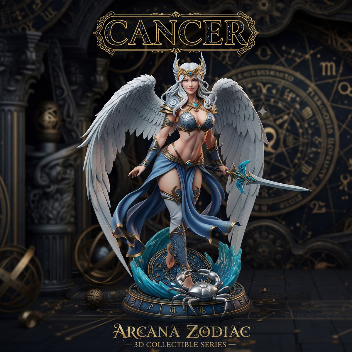Cancer resin figure
