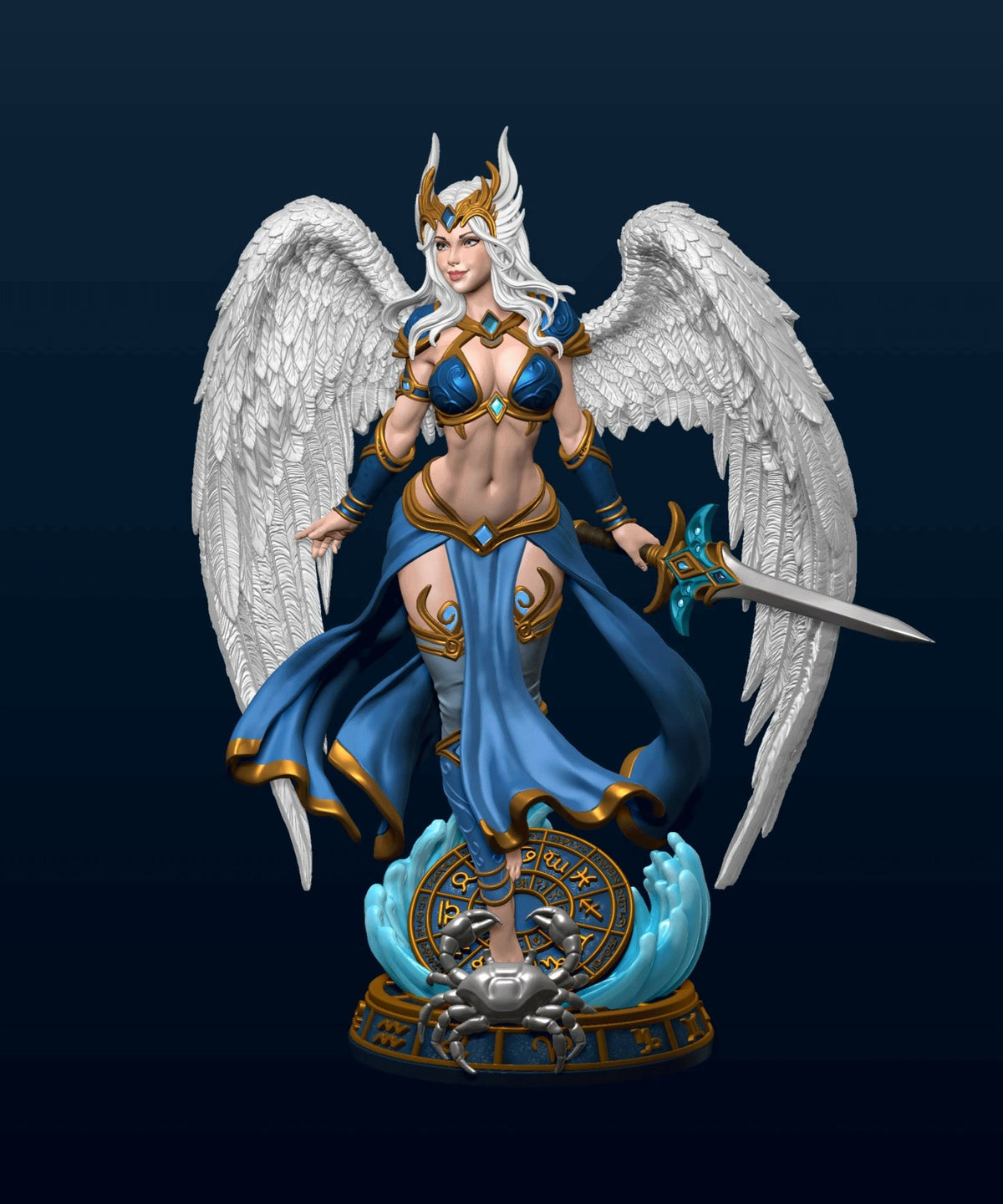 Cancer resin figure