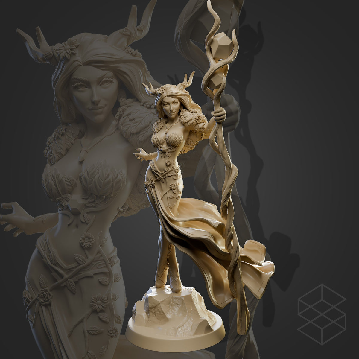 Gaelith resin figure
