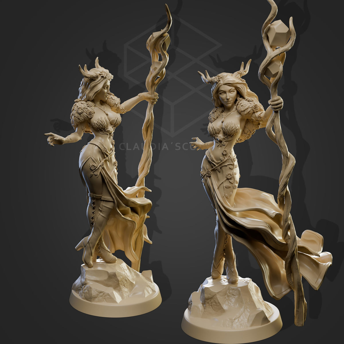 Gaelith resin figure