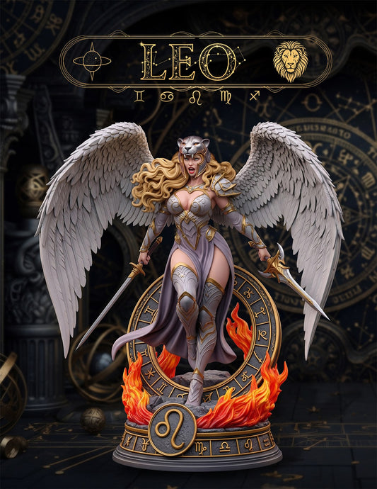 Leo resin figure