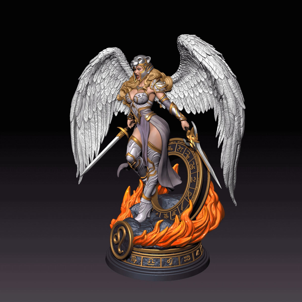 Leo resin figure