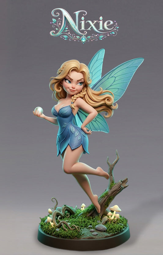Nixie resin figure