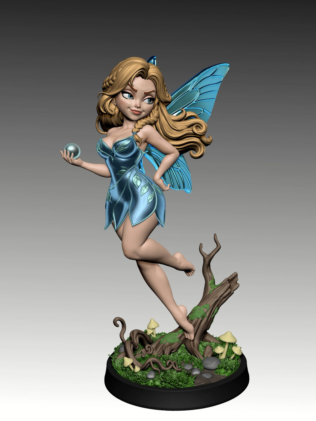 Nixie resin figure