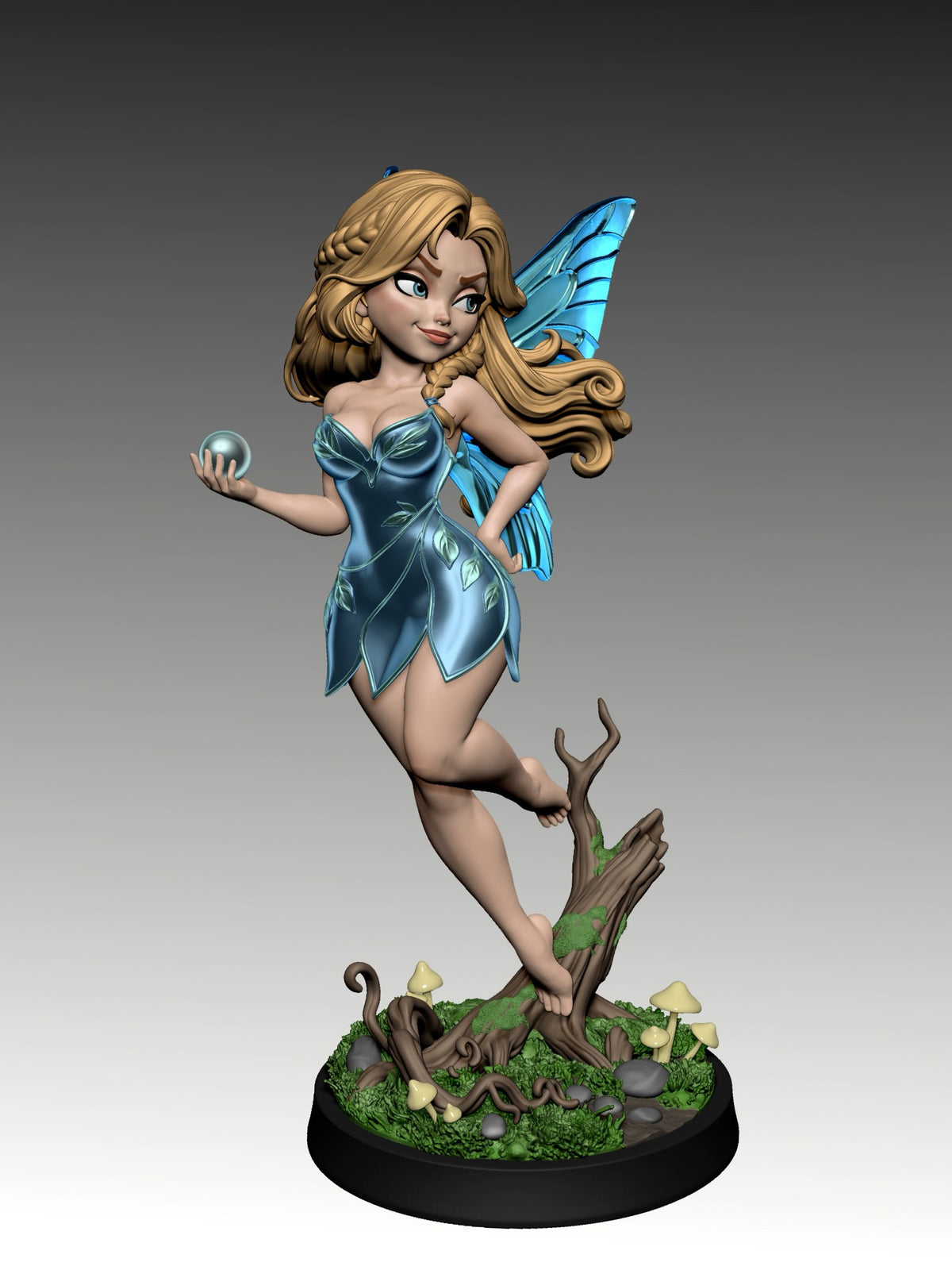 Nixie resin figure