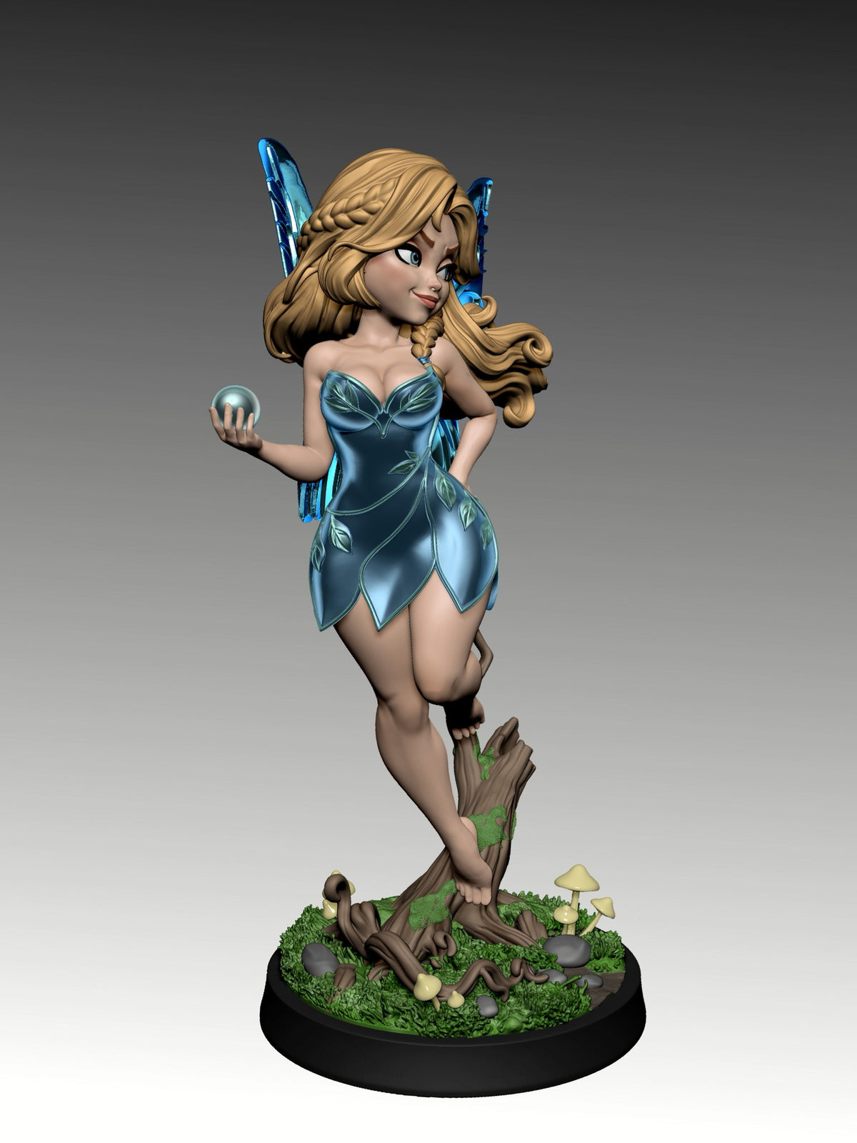 Nixie resin figure