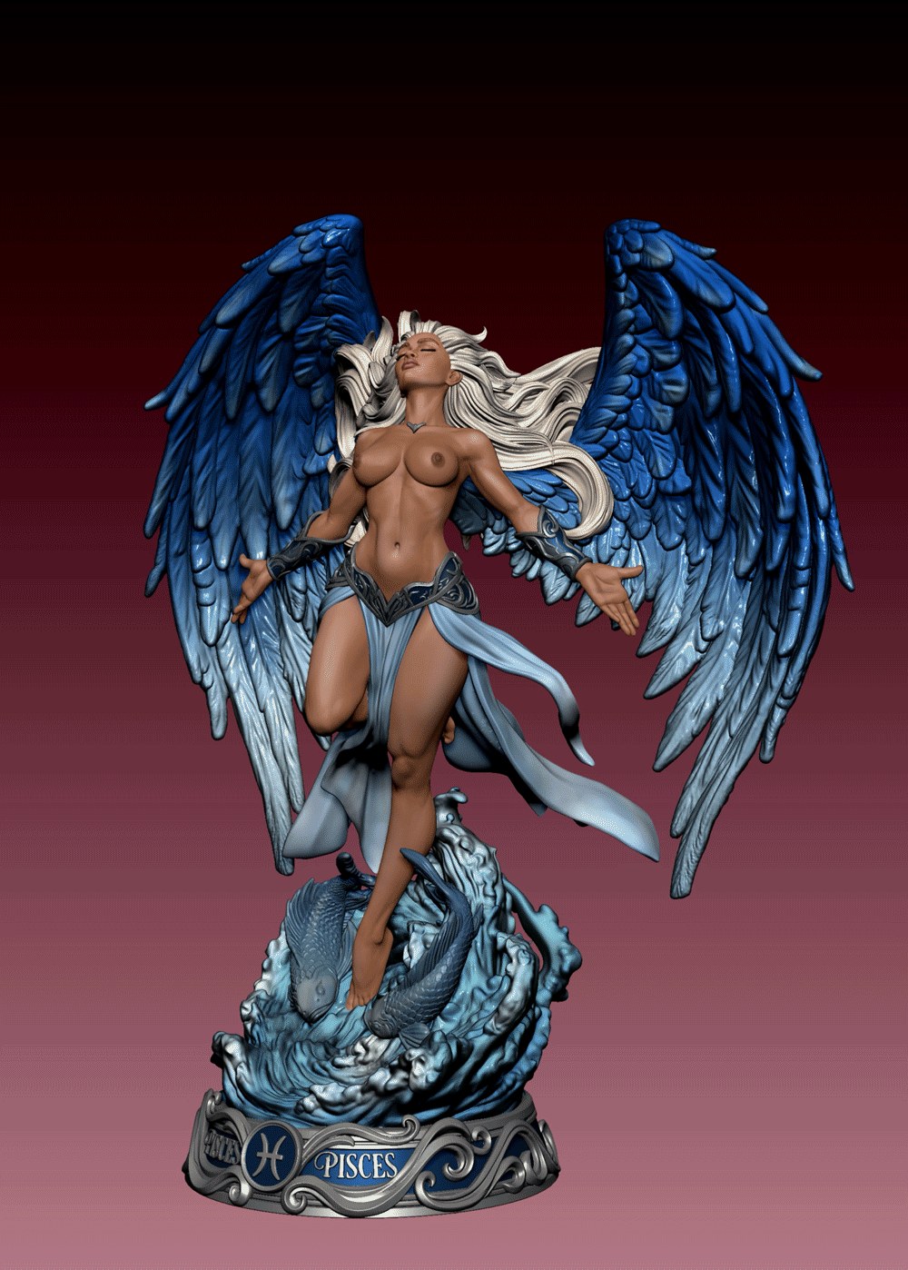 Pisces resin figure