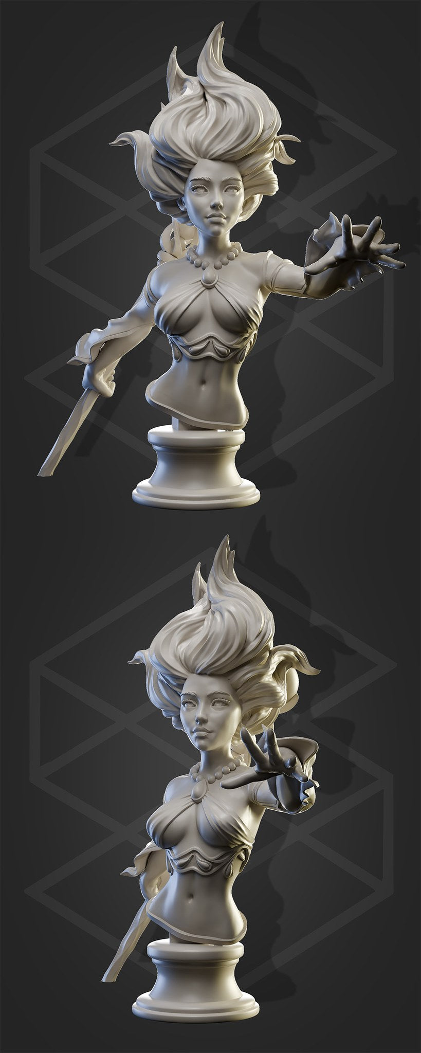 Rivalith resin figure