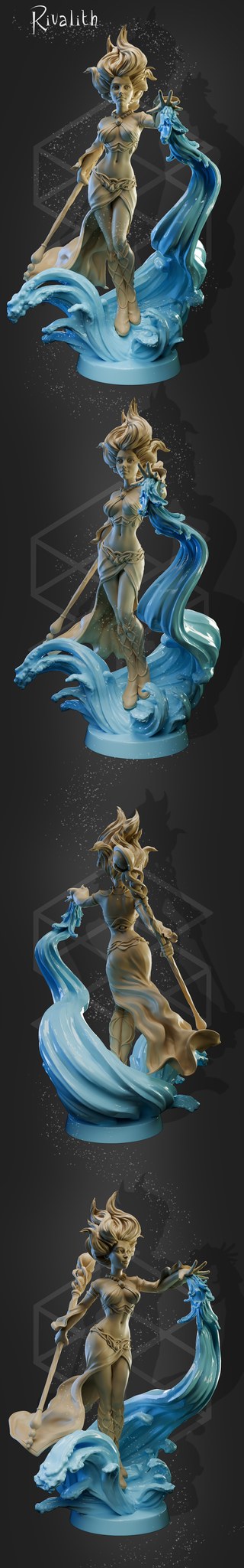 Rivalith resin figure