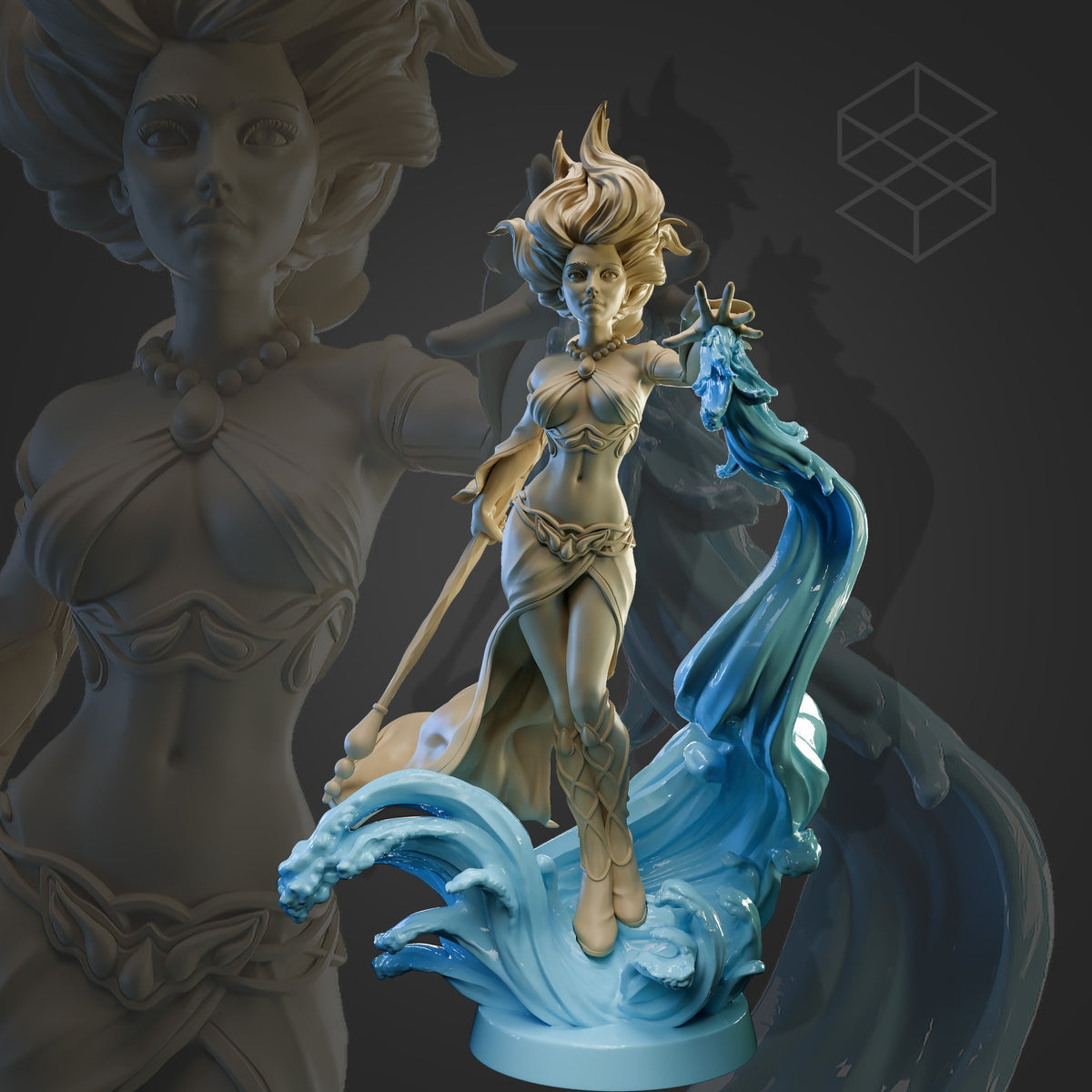 Rivalith resin figure
