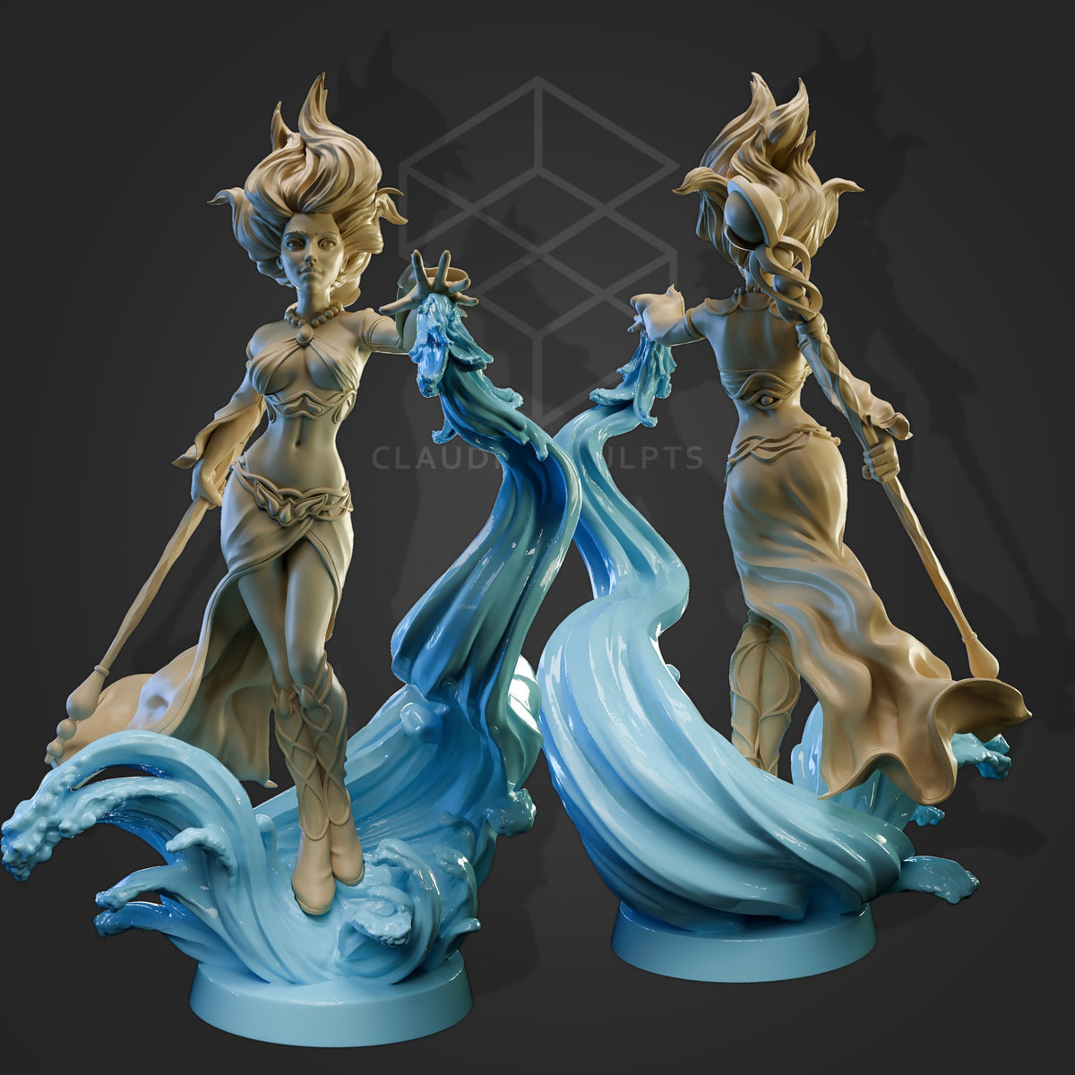 Rivalith resin figure