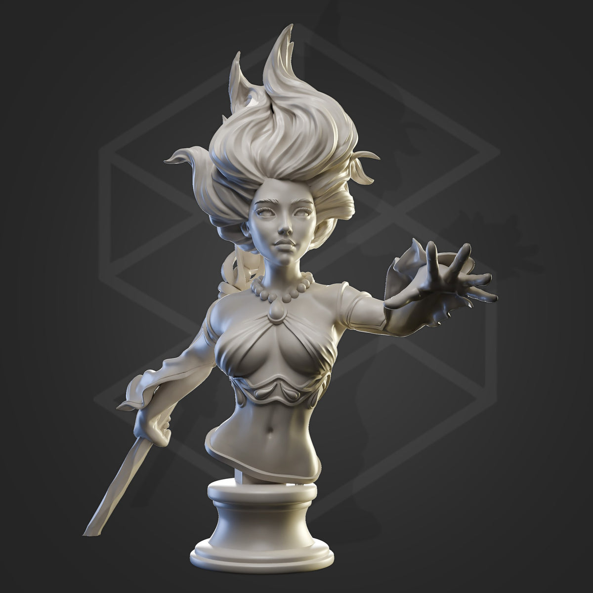 Rivalith resin figure