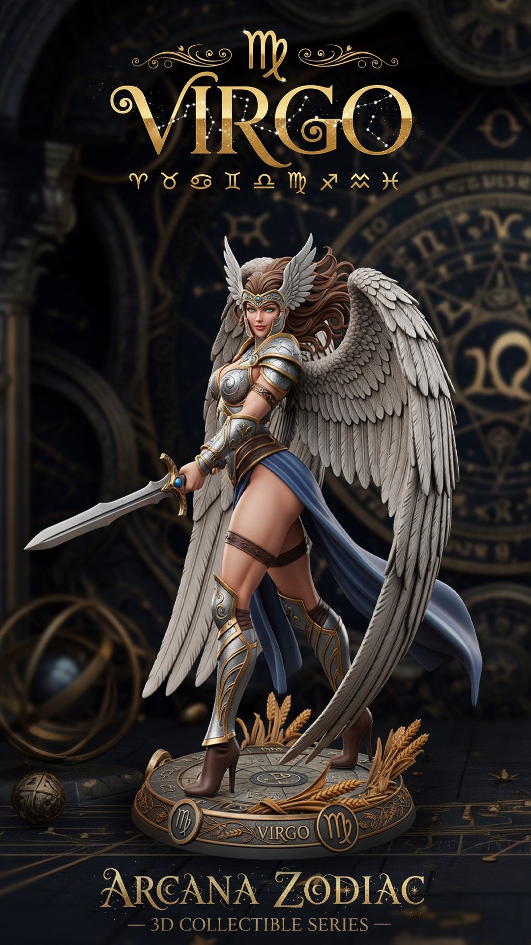 Virgo resin figure