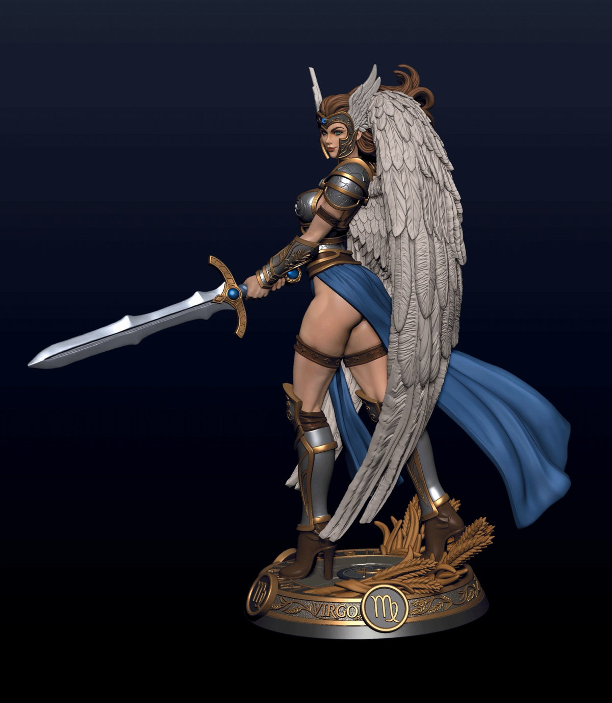 Virgo resin figure