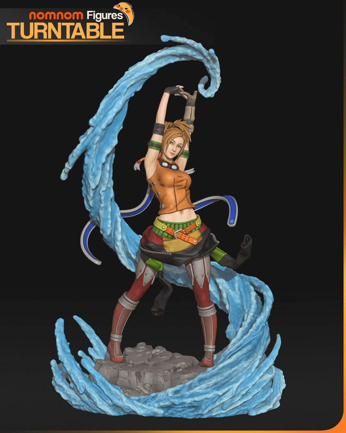 Rikku resin figure