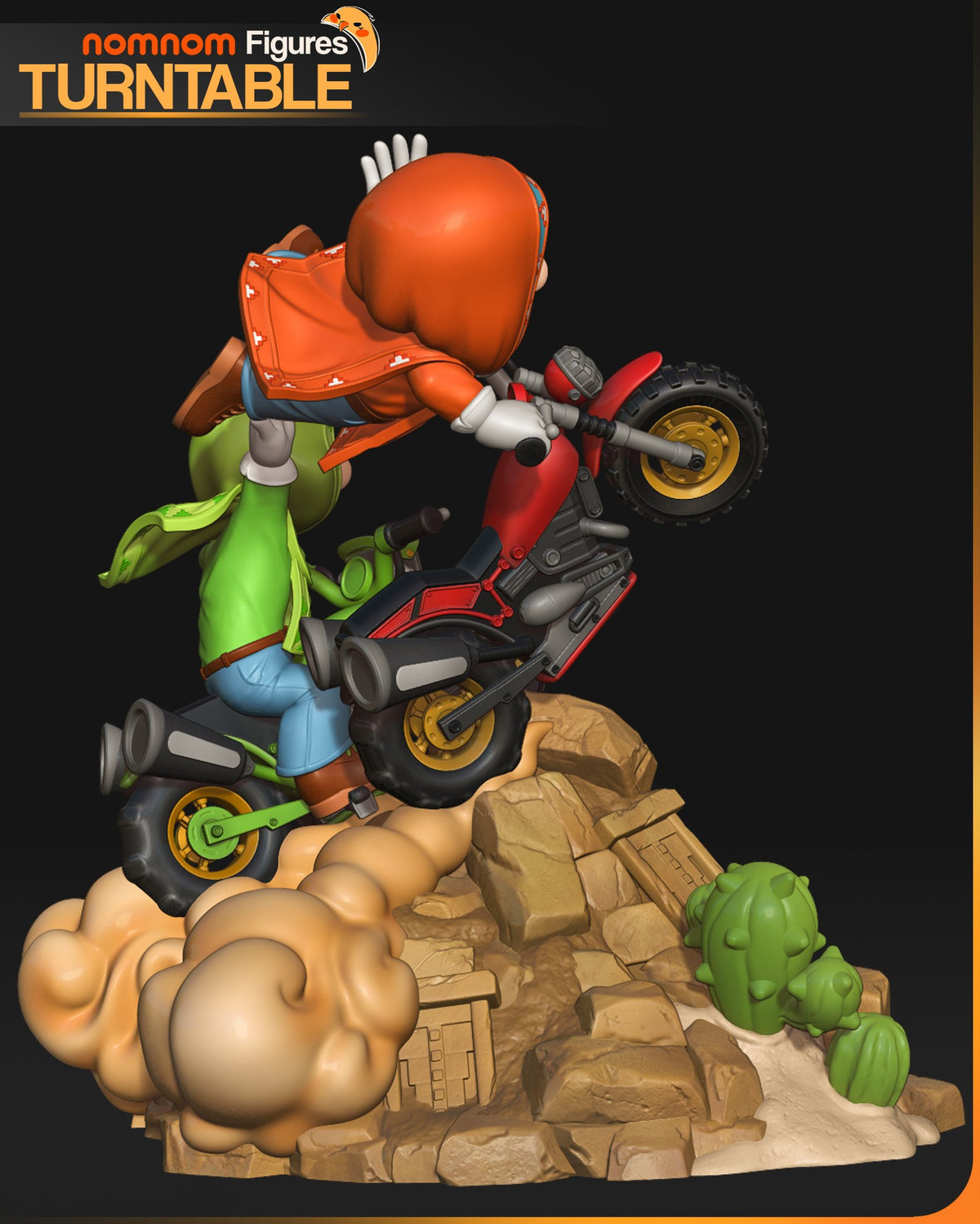 Mario & Luigi (Motorbike Diorama) resin figure