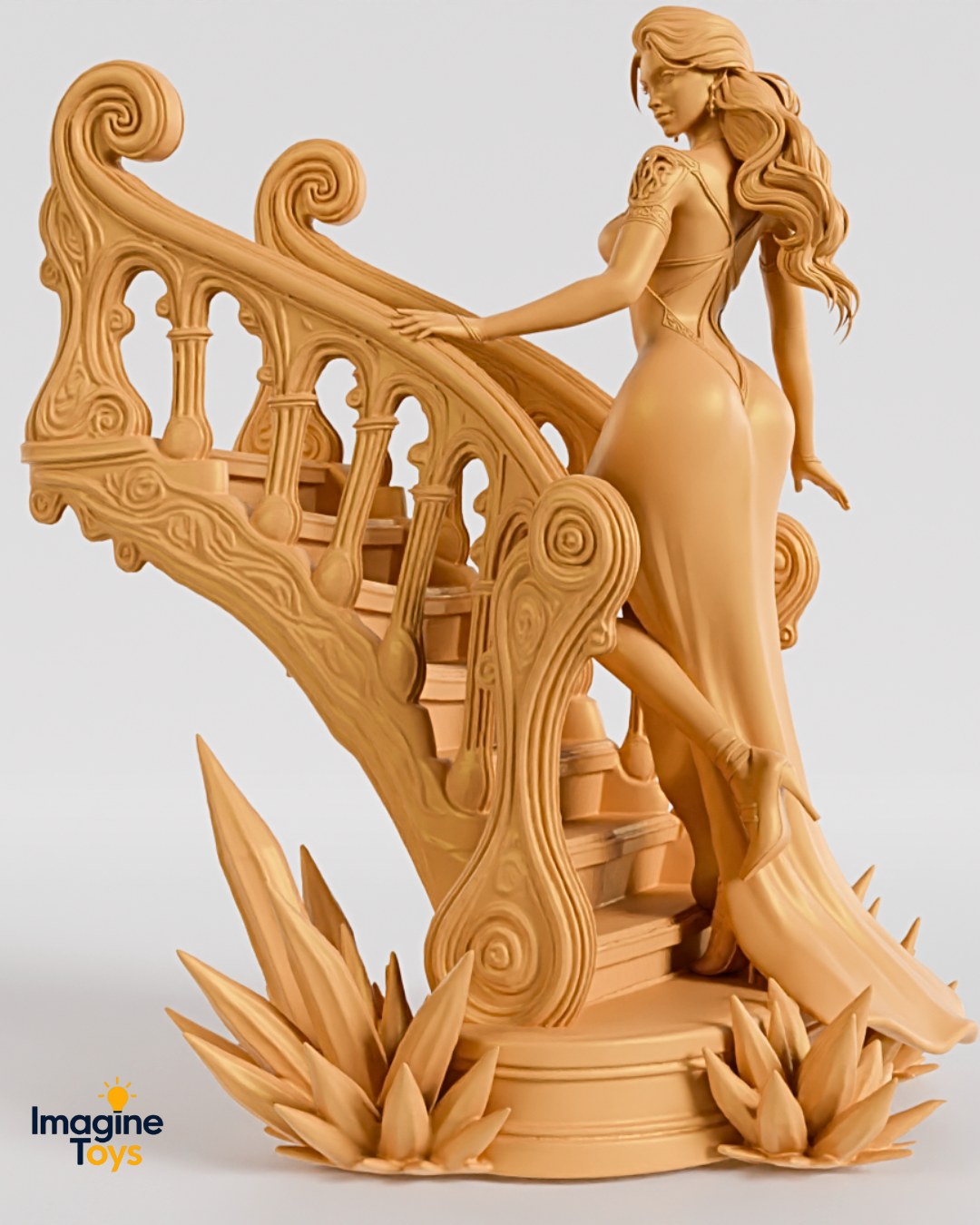 Crystal resin figure
