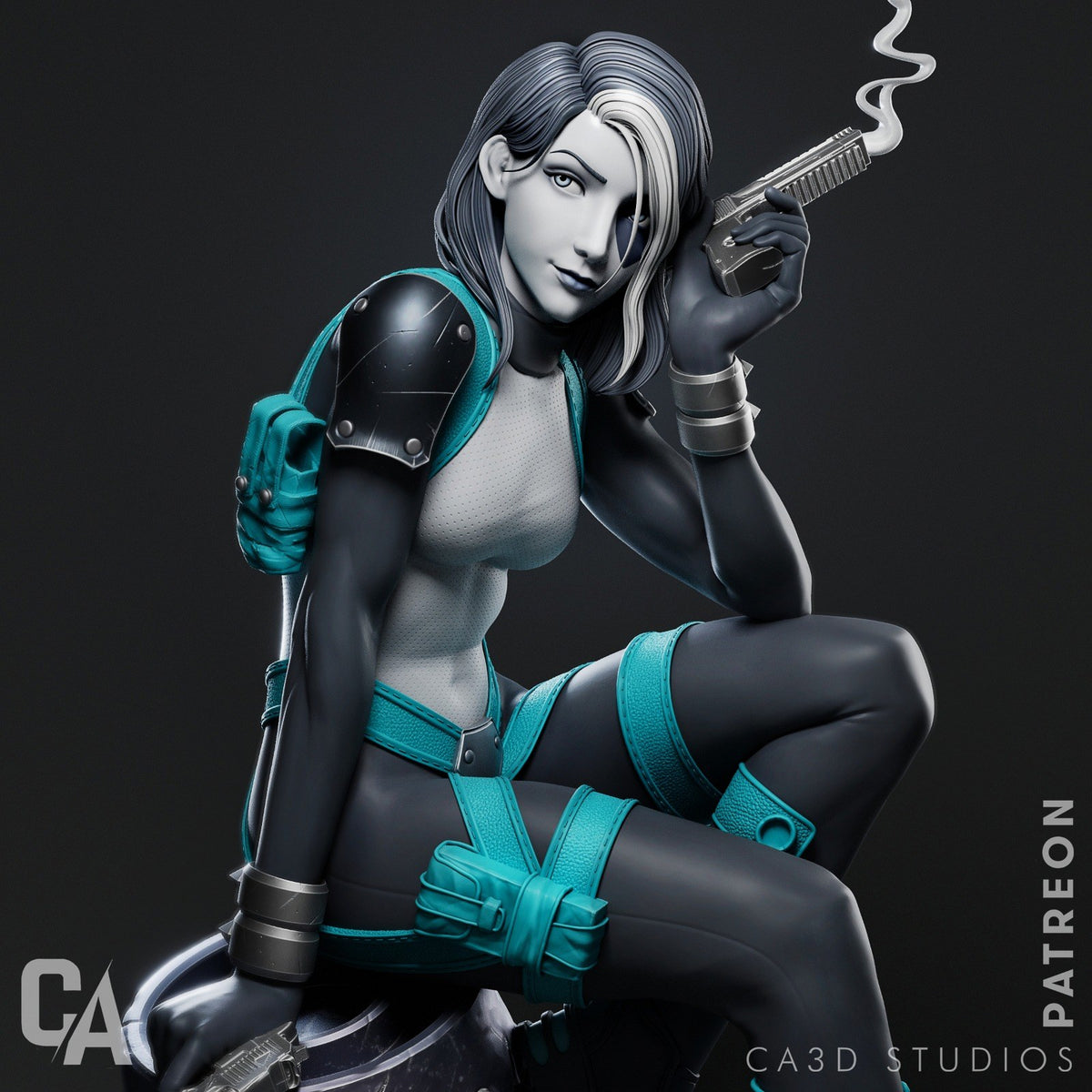 Domino resin figure