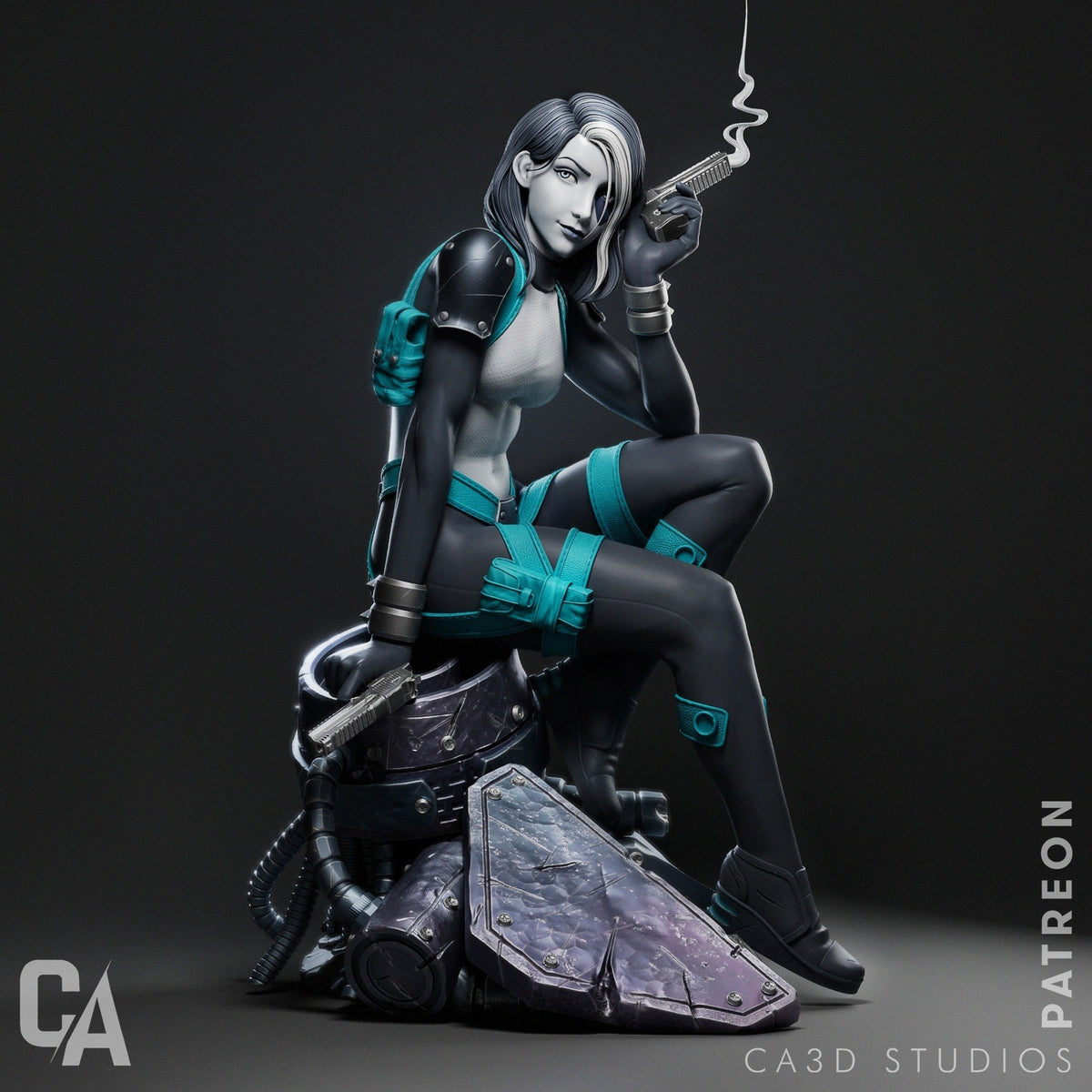 Domino resin figure