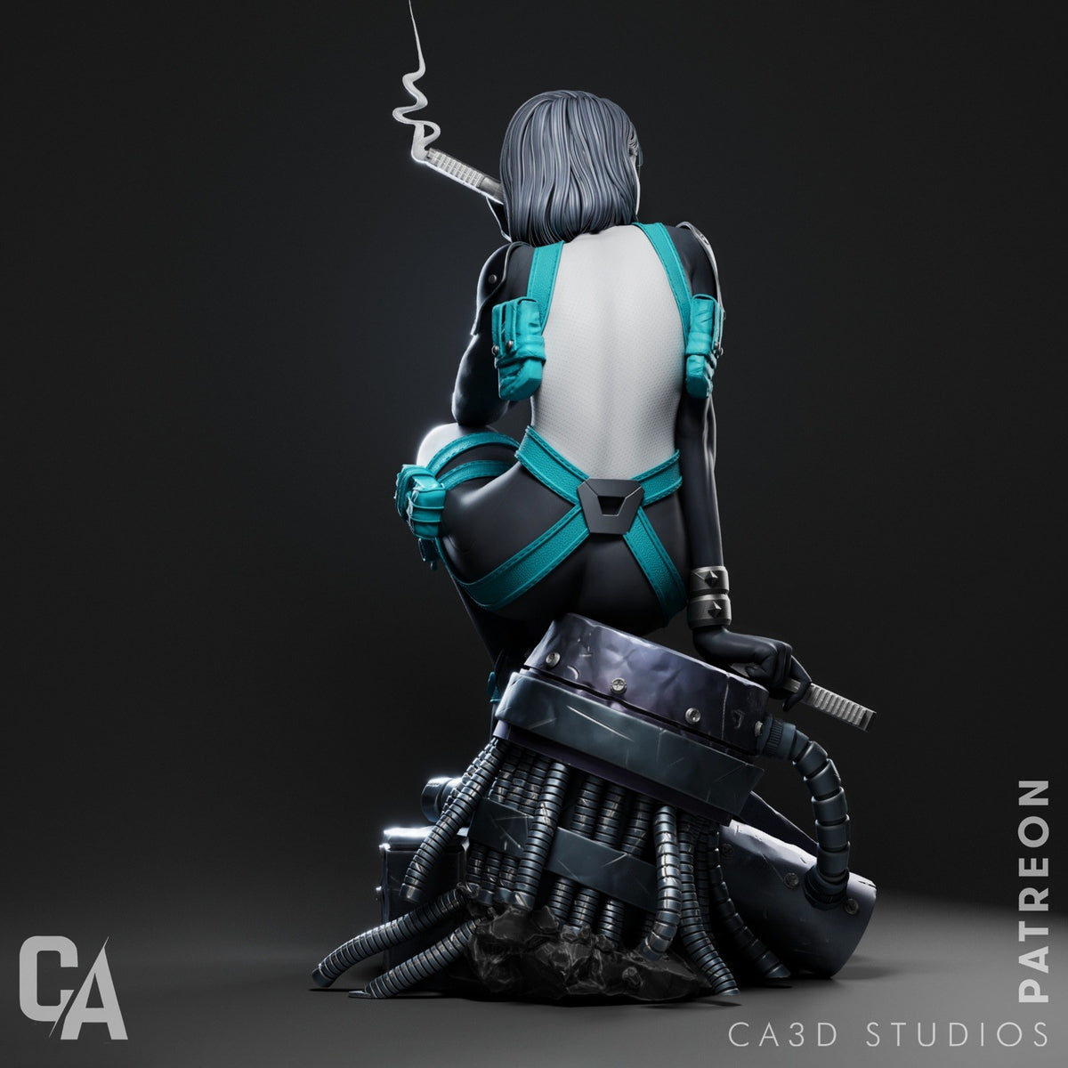 Domino resin figure