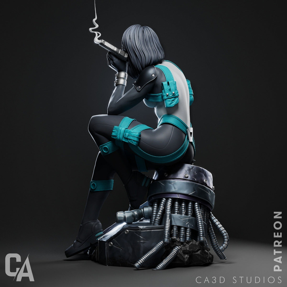 Domino resin figure