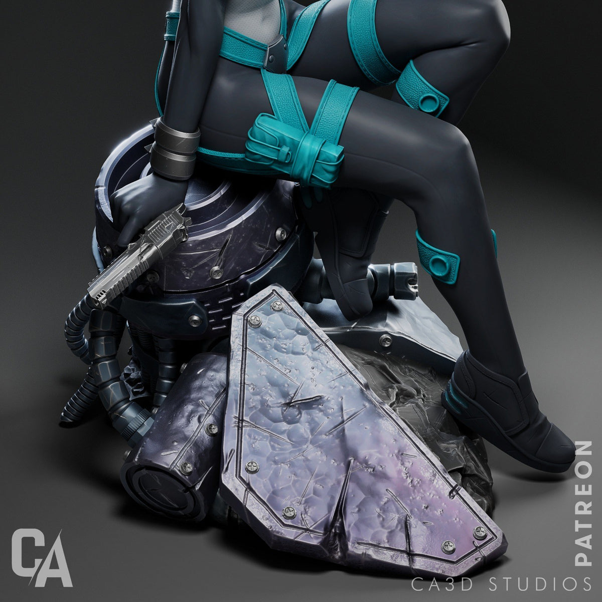 Domino resin figure