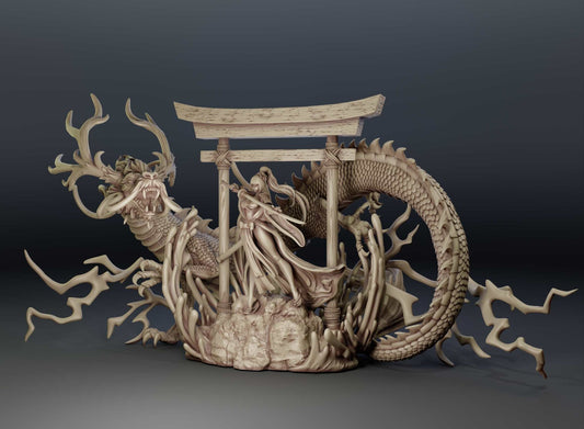 Dames & Dragons 4 resin figure