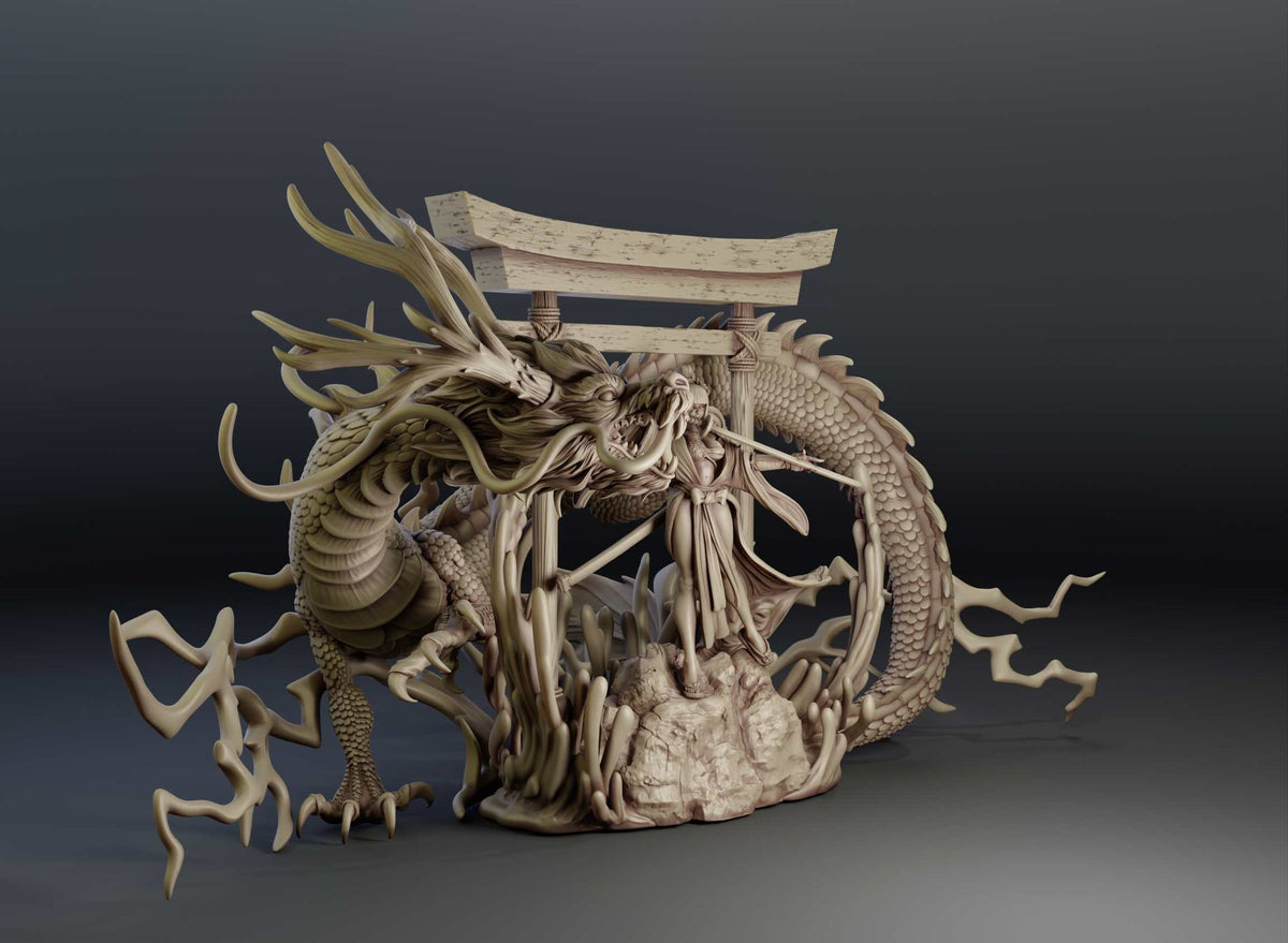 Dames & Dragons 4 resin figure