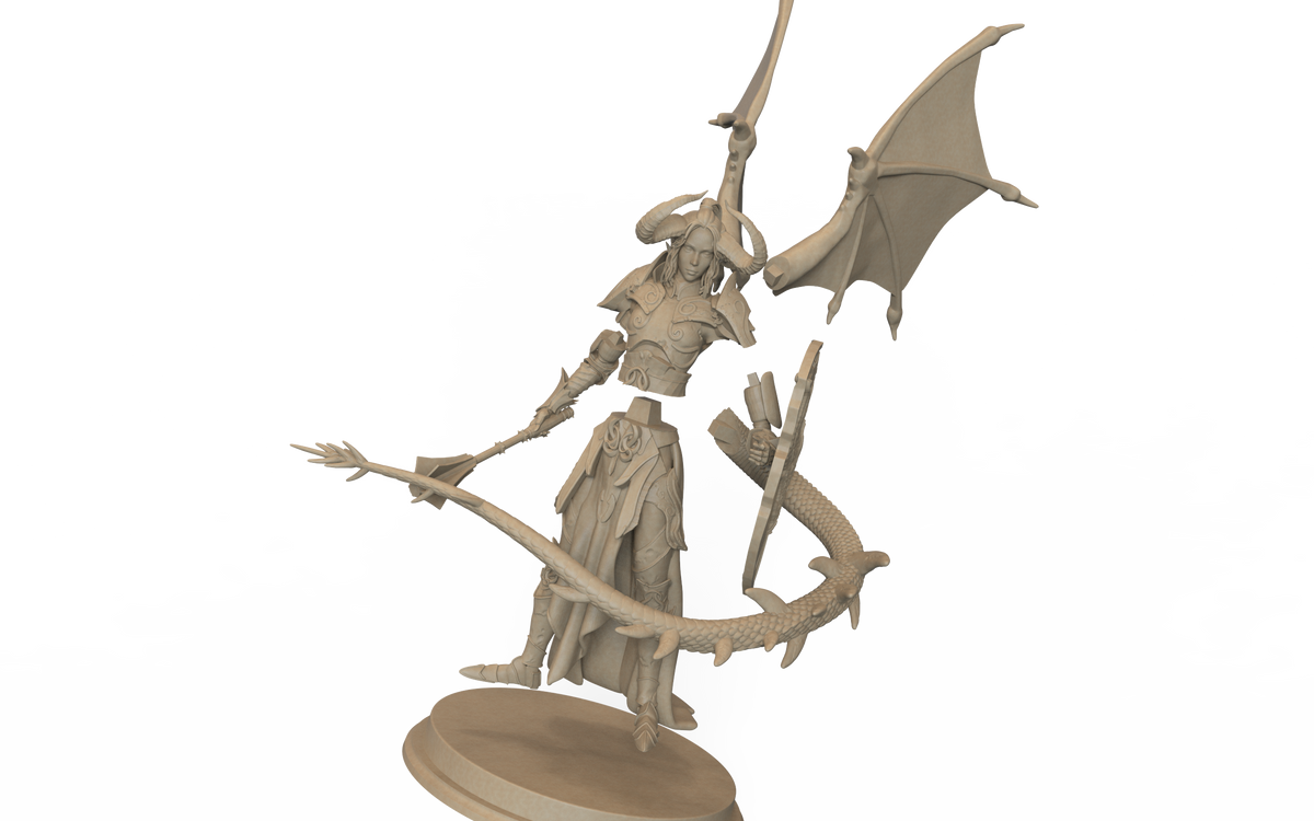 MORRIGAN resin figure