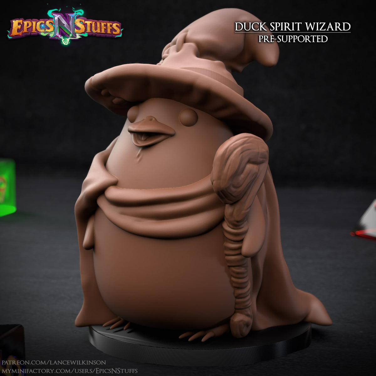 Duck Spirit Wizard resin figure