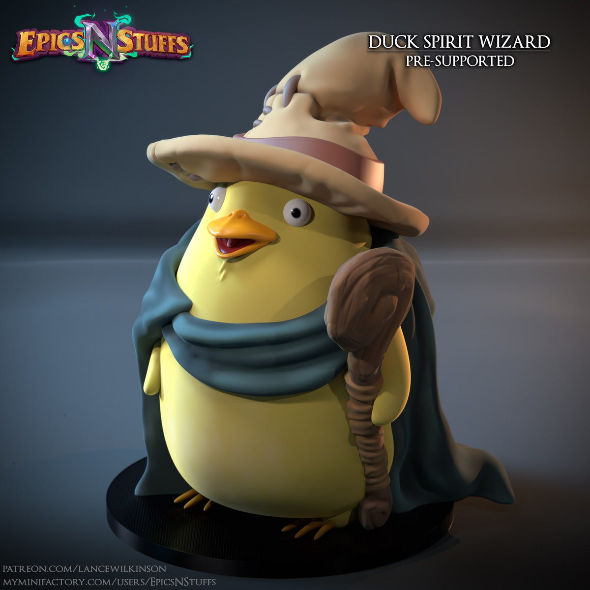 Duck Spirit Wizard resin figure