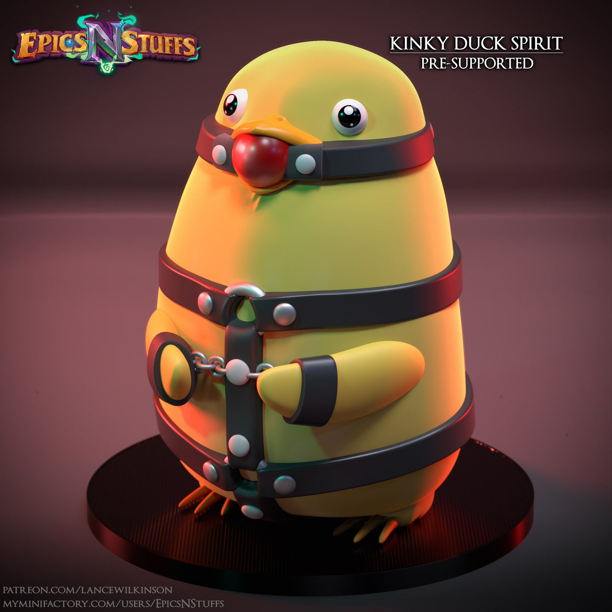 Kinky Duck Spirit resin figure